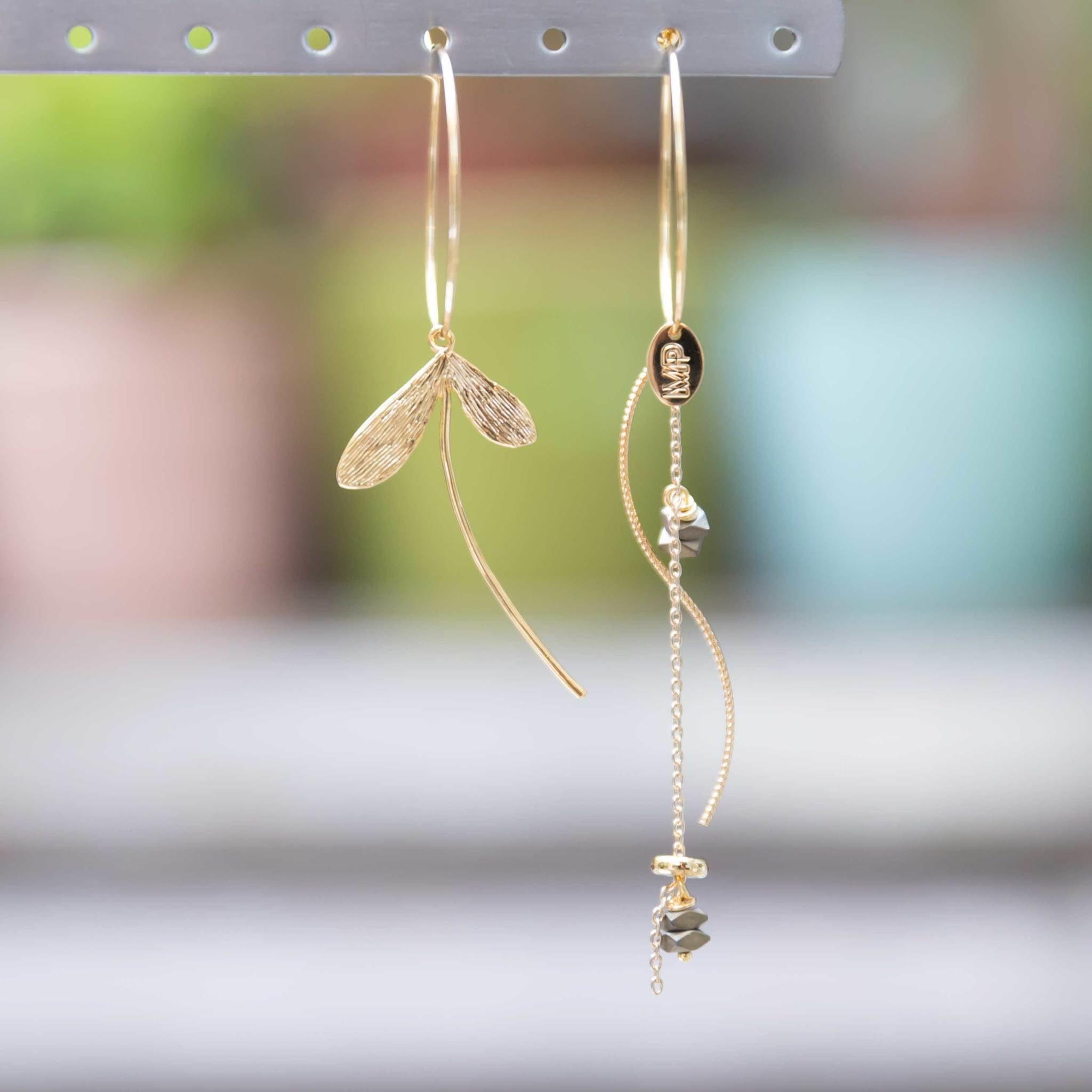 Asymmetrische Oorring Libie Gold Gold Babazou