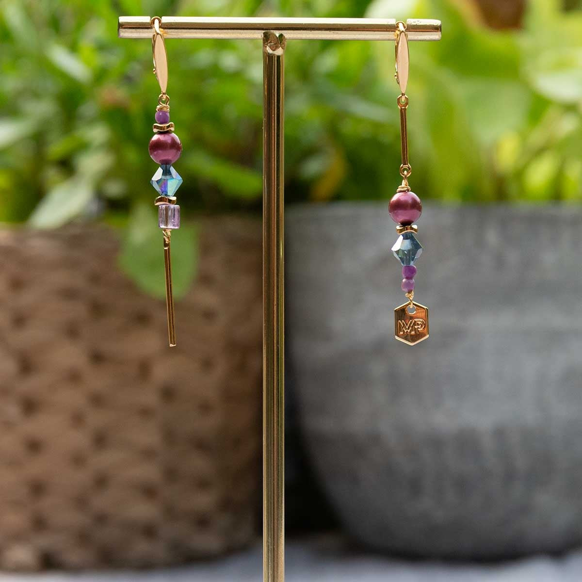 Asymmetrische Oorring AVA-E3-G Babazou