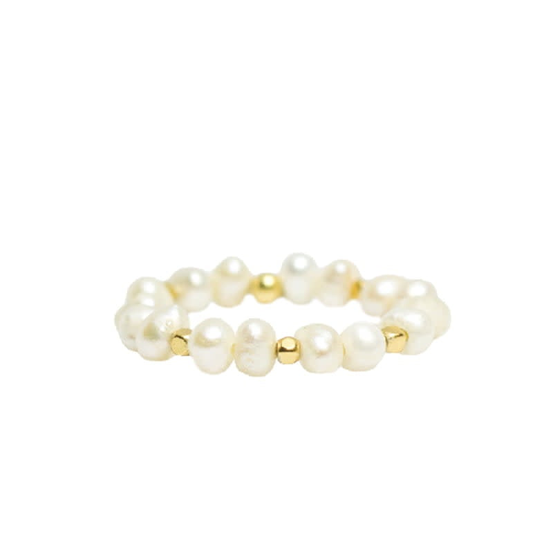 Ring Stone Dot Pearl
