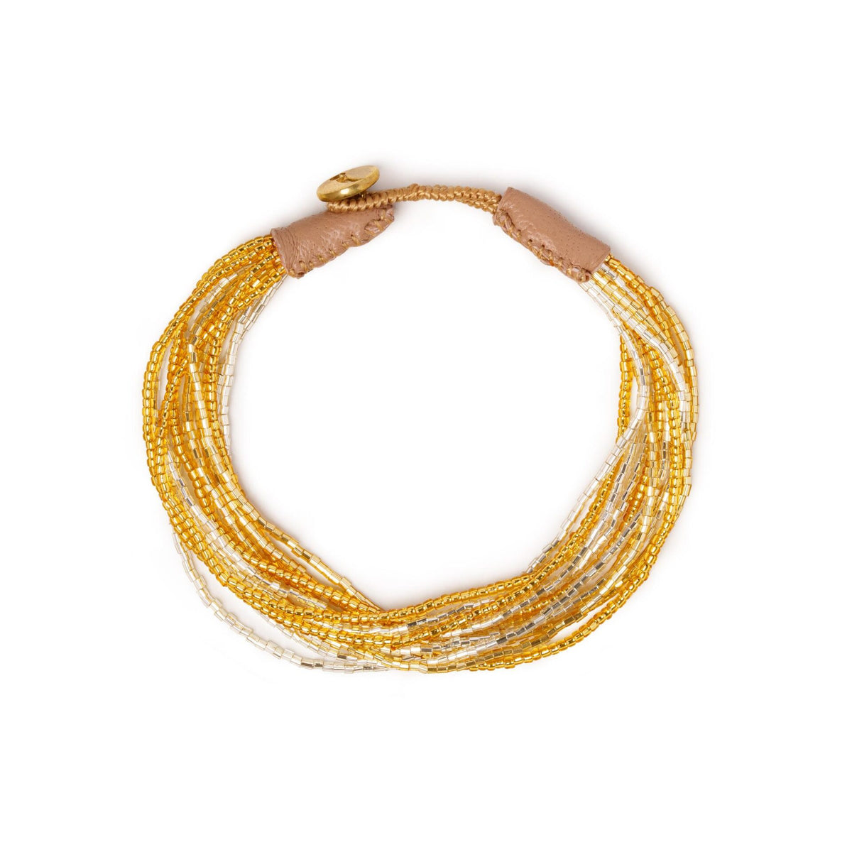 Armband Gold/Silver Strings-Gold/Silver Mix