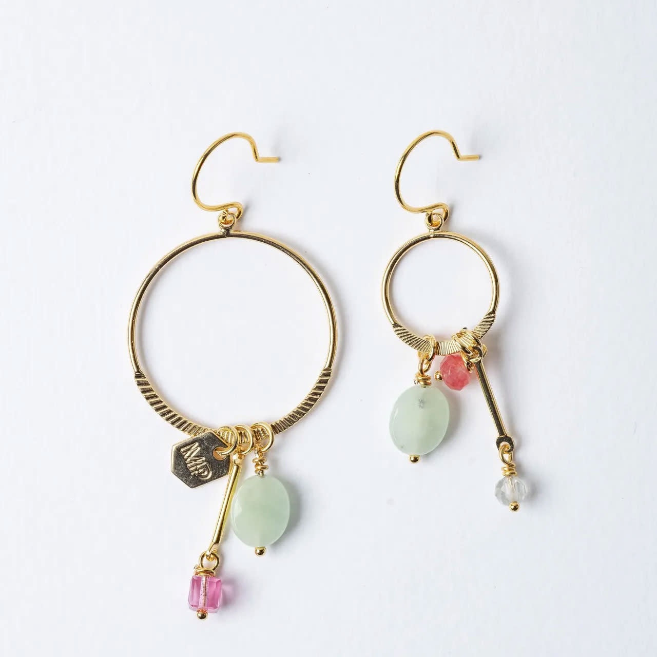 Asymmetrische Oorring UMA26-E2-G Babazou