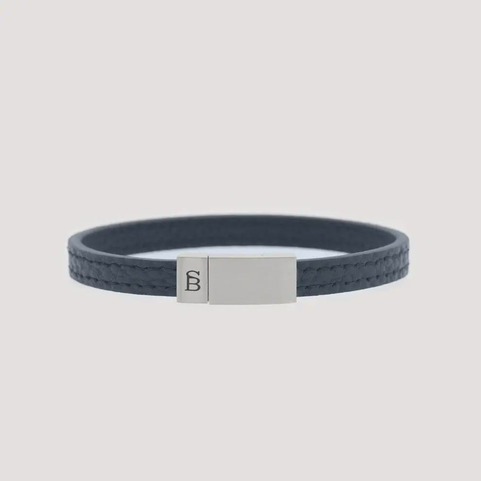 Leather Bracelet Grady Marine M